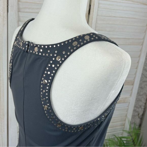 Cynthia Rowley Scoop Neck Embellished Scuba Dress Medium - Picture 7 of 14